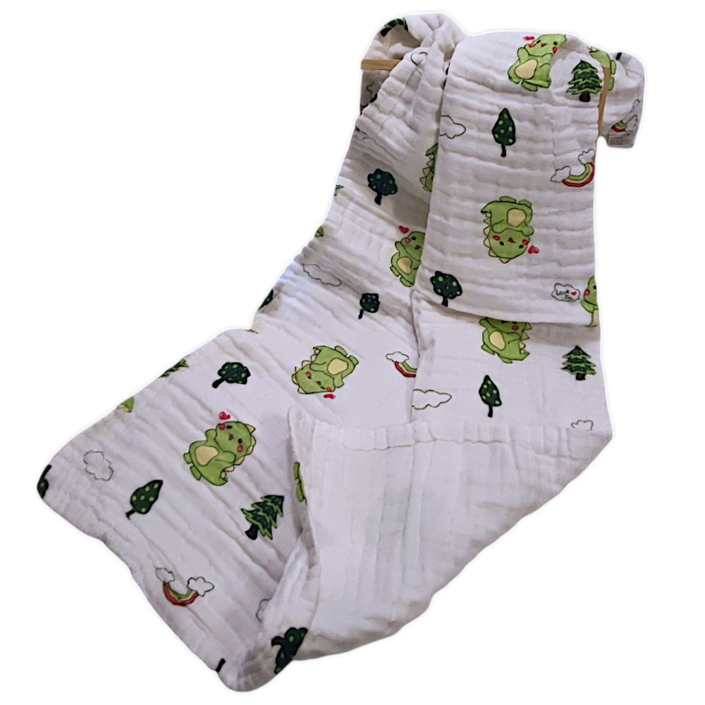 Dinosaur print Cotton Muslin Baby Bath Super Soft towel