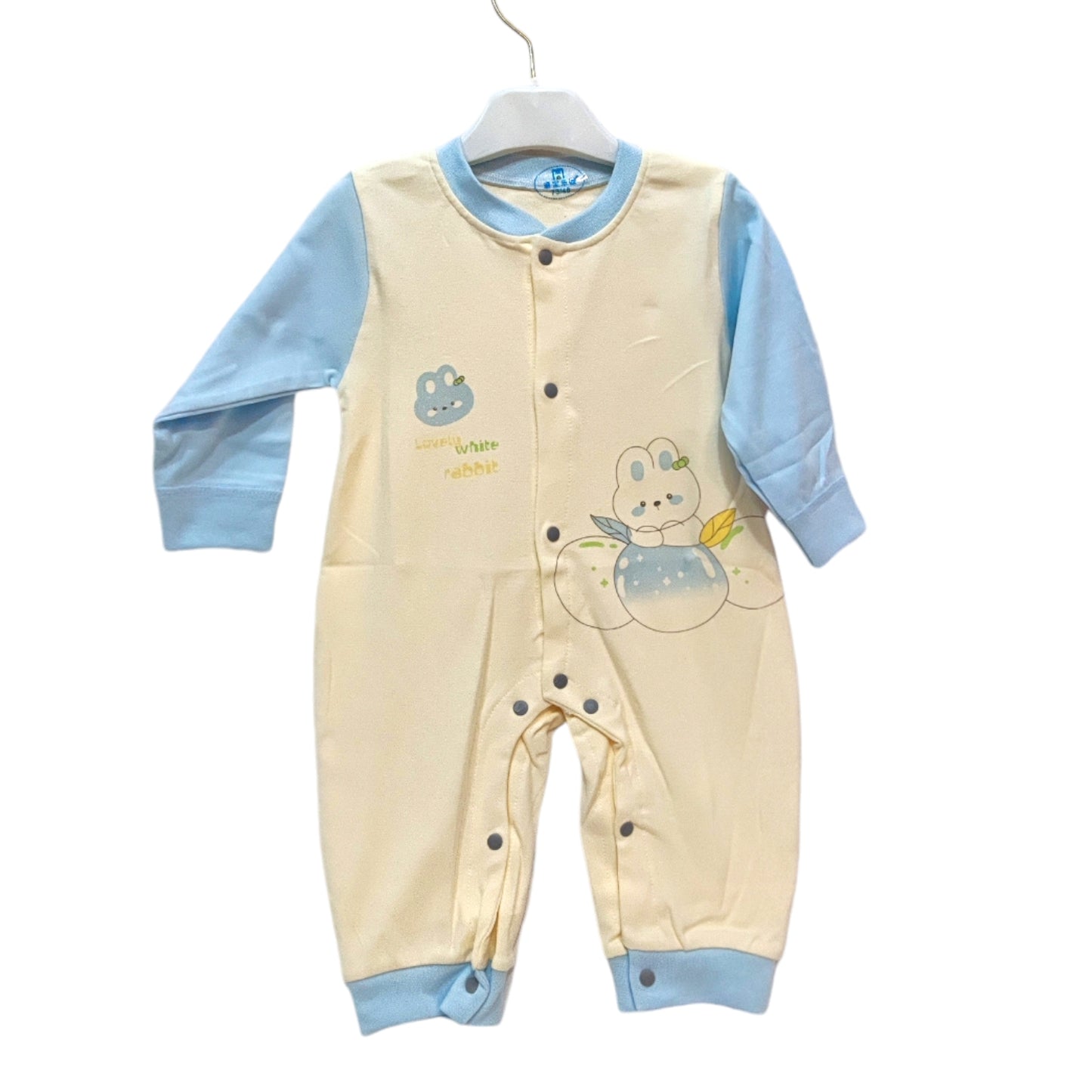 Hunny Bunny Soft Pastels Two colour Unisex Newborn Winter Romper