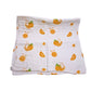 Orange print Cotton Muslin Baby Bath Super Soft towel