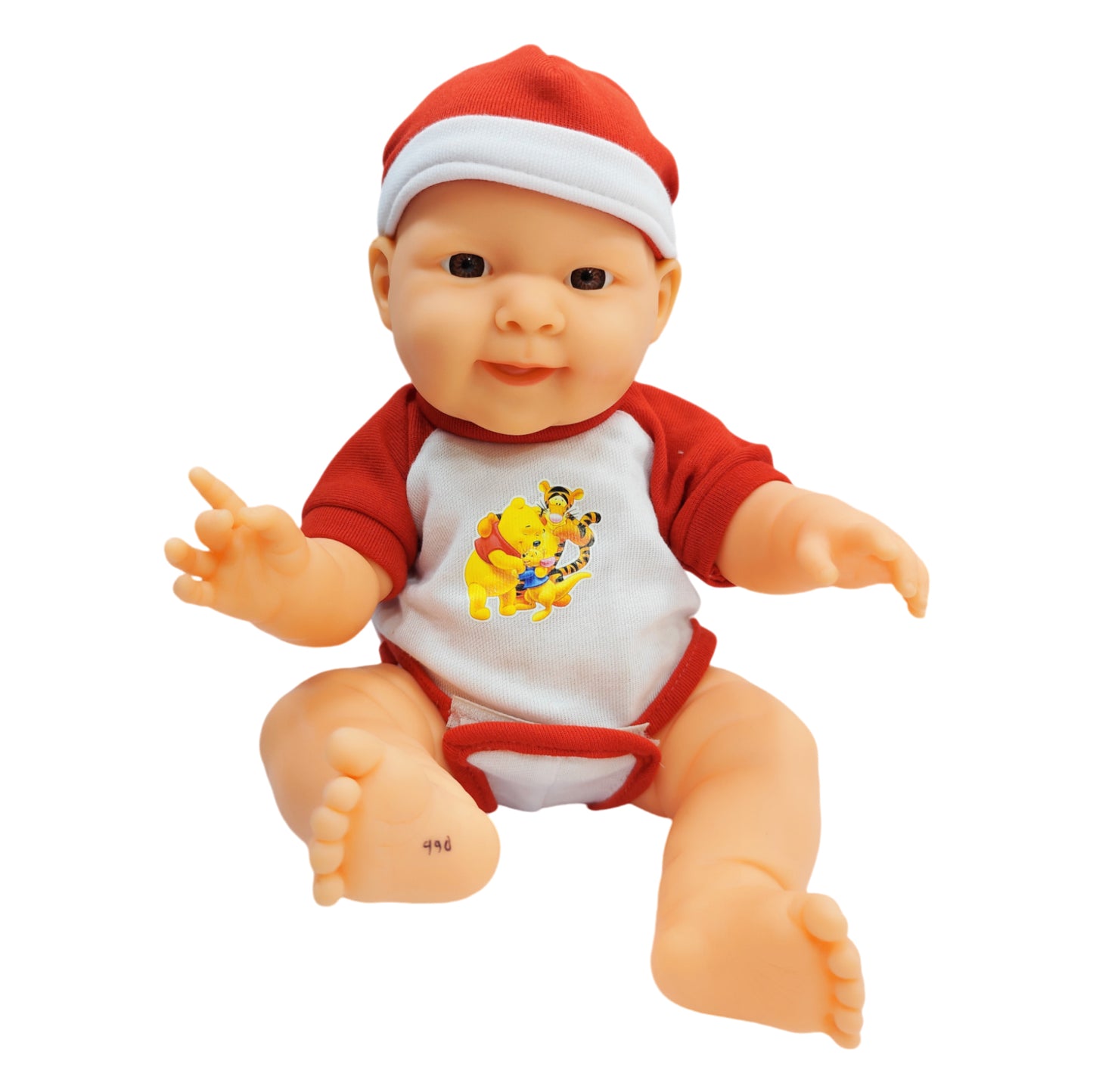 Happy Baby Red Dress Realistic Doll Boy