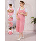 Maternity feeding gown dungaree