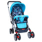 Baby Stroller with 5 Point Safety Harness and Reversible Handlebar Stroller-Blue