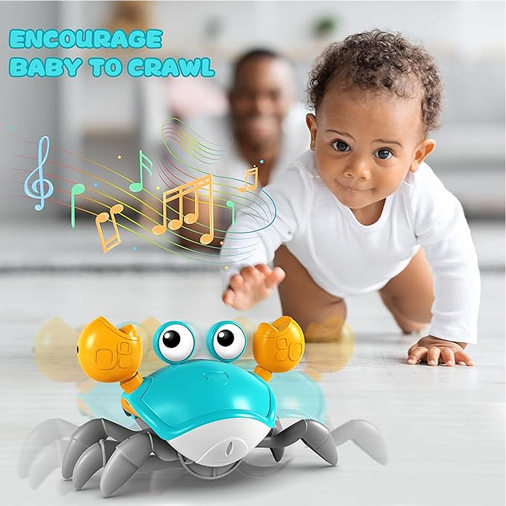 Sensing Crawling Crab Baby Toy Tummy Time